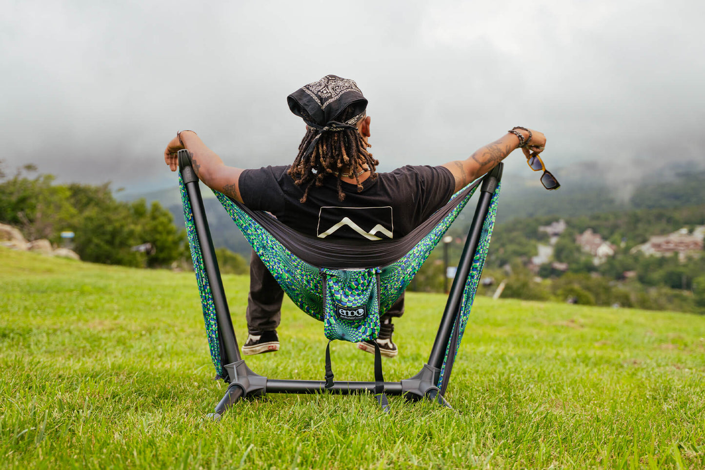 DoubleNest Hammock Print + Parklite Stand Bundle